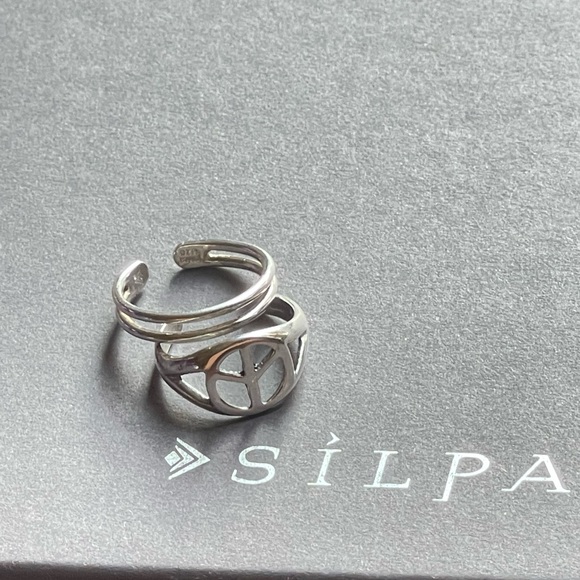 Silpada sterling silver toe rings/Set of two/O2030/O0961 - Picture 5 of 7